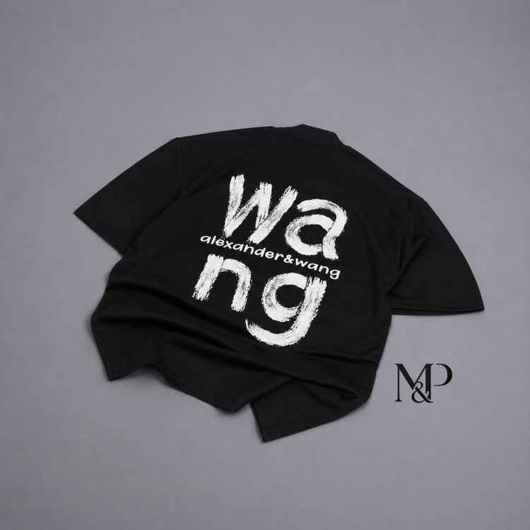 تیشرت باکسی مردانه چاپی دورس دو نخ پنبه wang