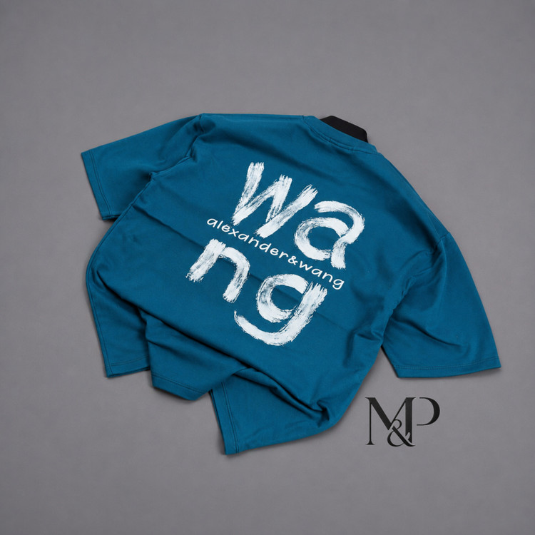 تیشرت باکسی مردانه چاپی دورس دو نخ پنبه wang