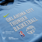 تیشرت دورس دو نخ باکسی مردانه NBA